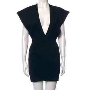 Jacquemus Plunge V Neck Dress SZ 34
